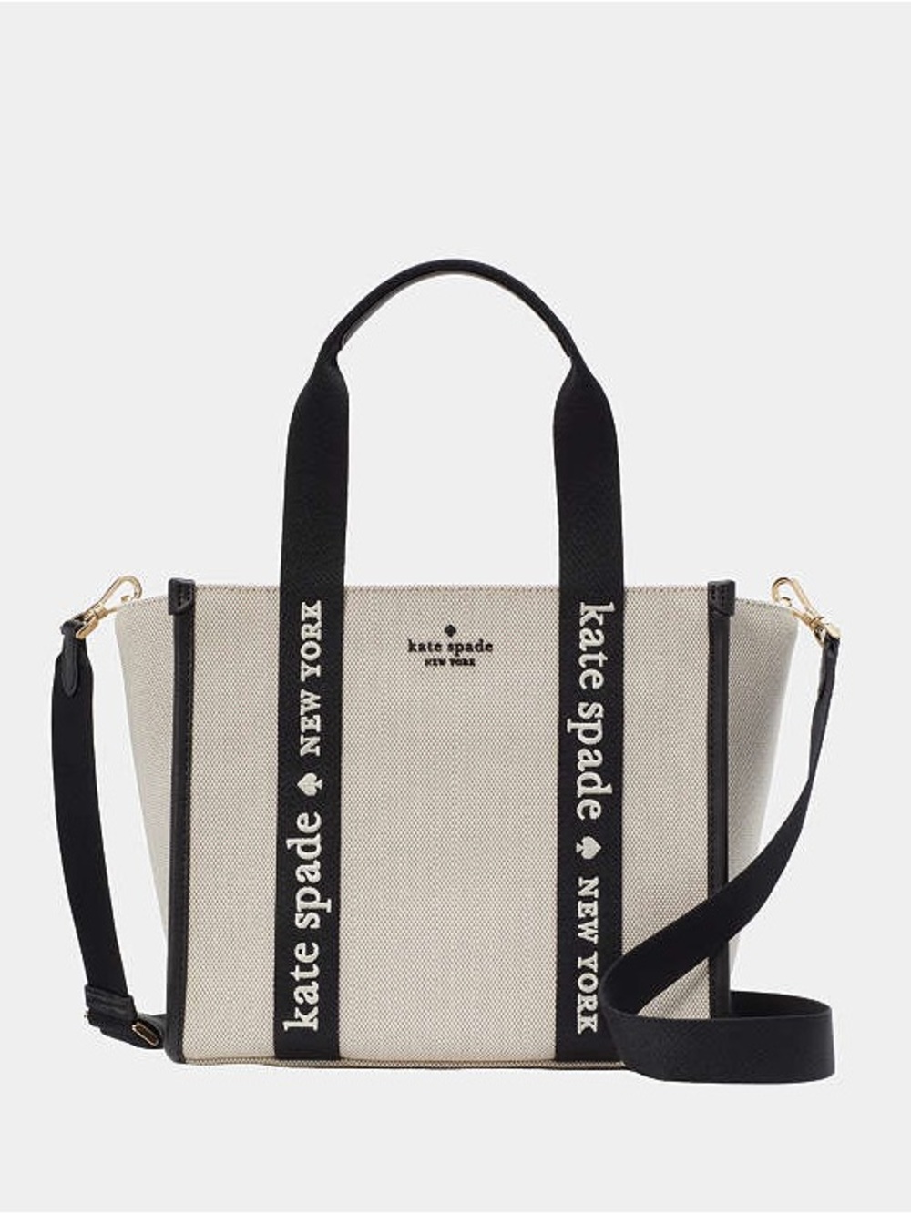 Kate Spade New York Kip Canvas Small Tote Crossbody Bag